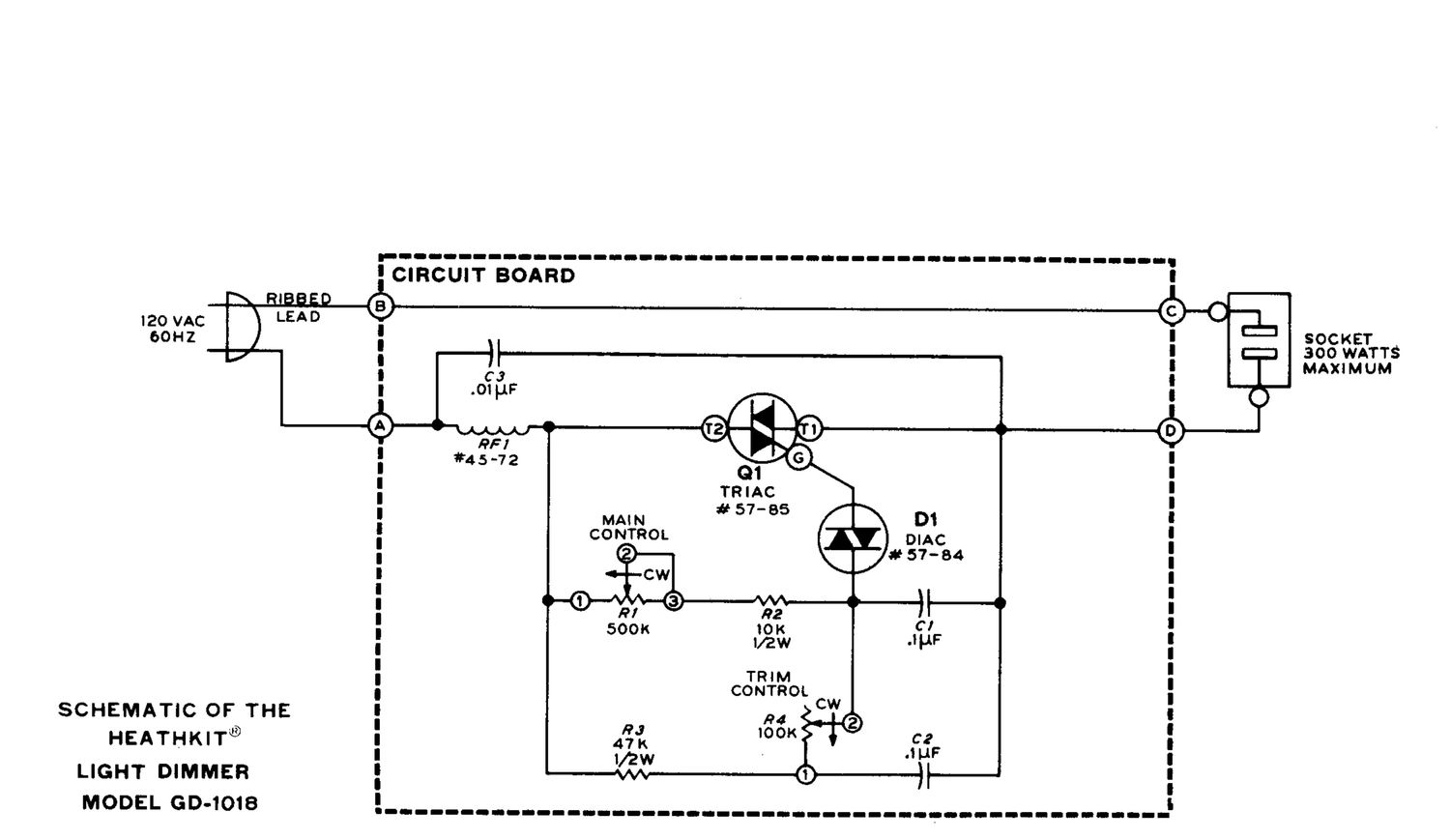 Heathkit GD 1018 Schematic