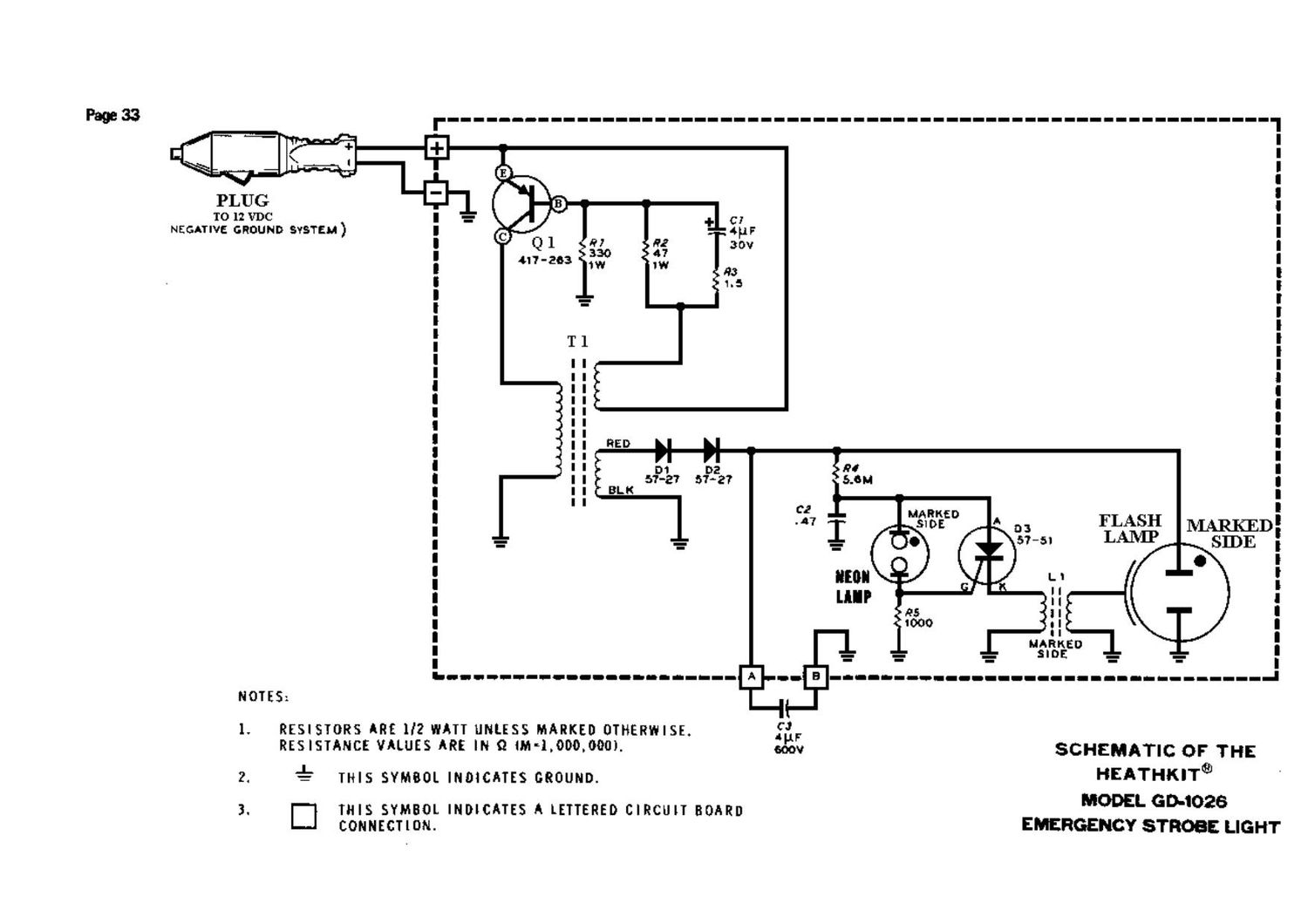 Heathkit GD 1026 Schematic