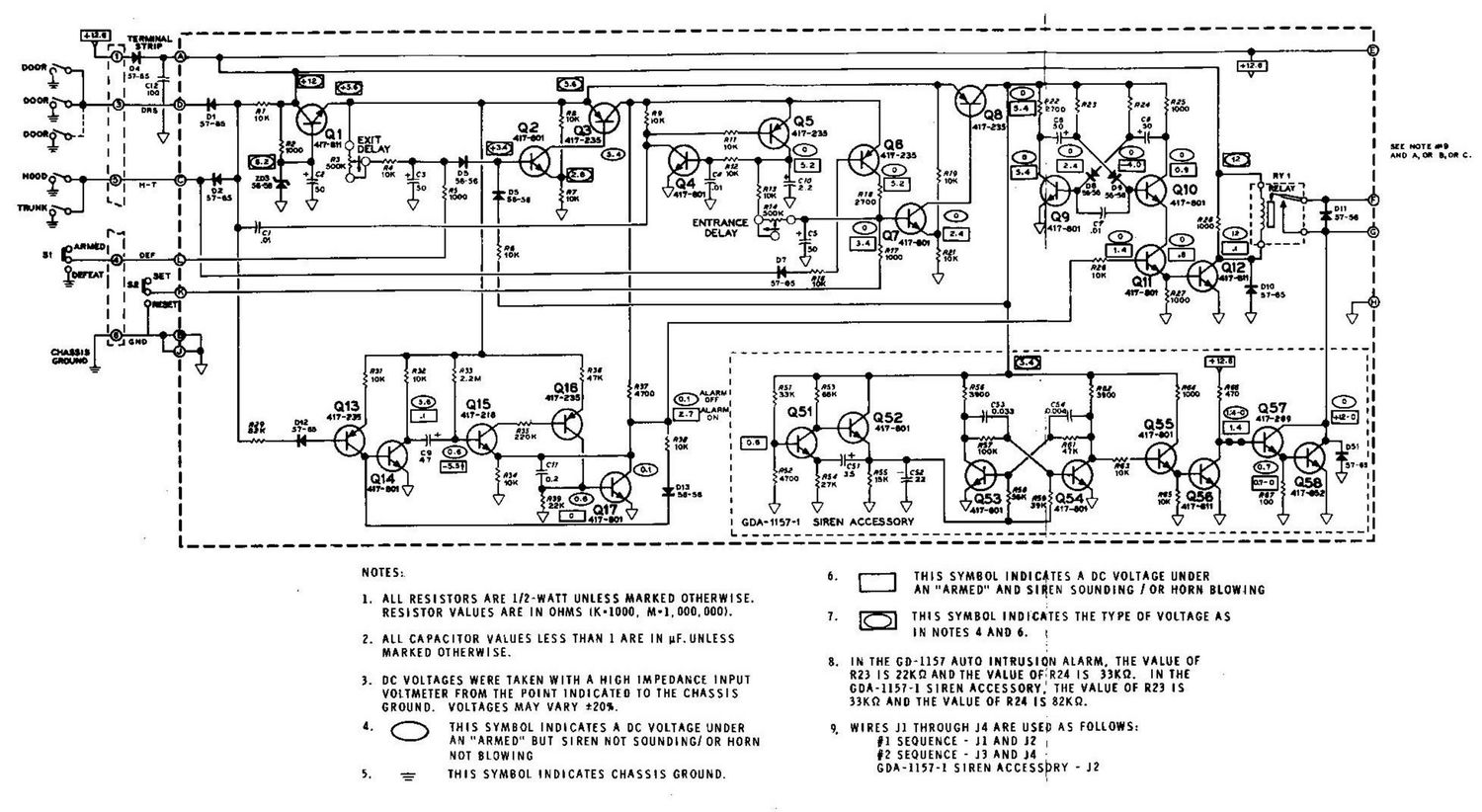 Heathkit GD 1157 Schematic