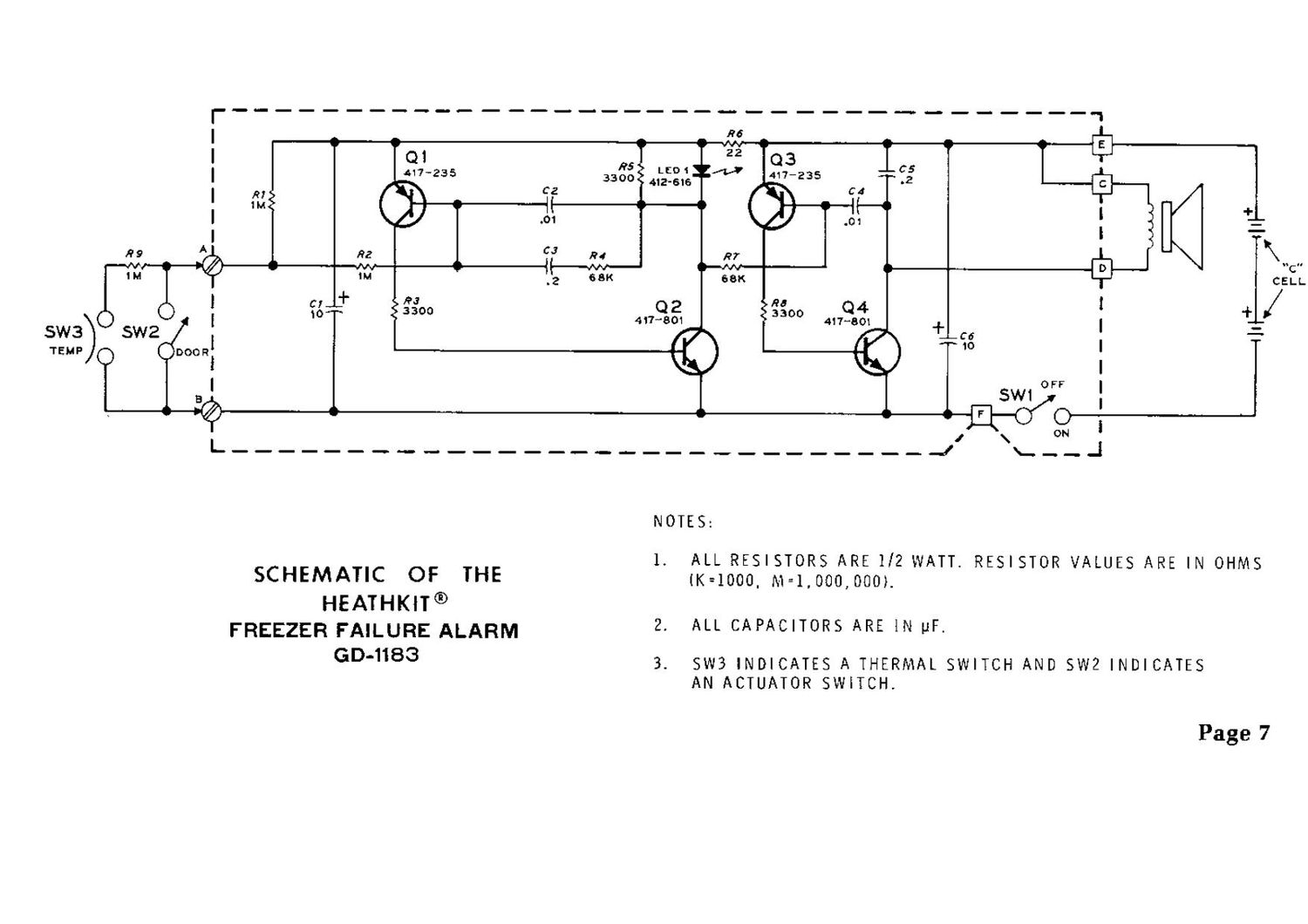 Heathkit GD 1183 Schematic