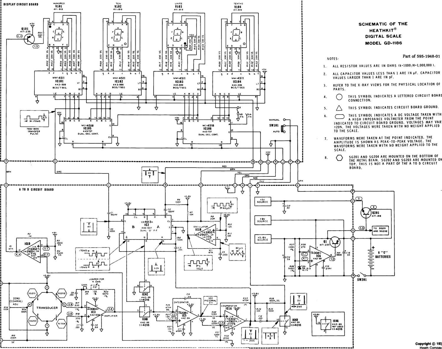 Heathkit GD 1186 Schematic