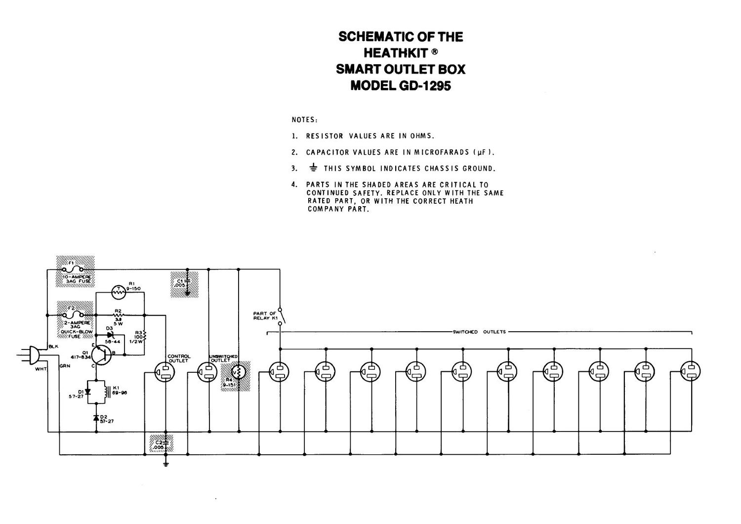 Heathkit GD 1295 Schematic