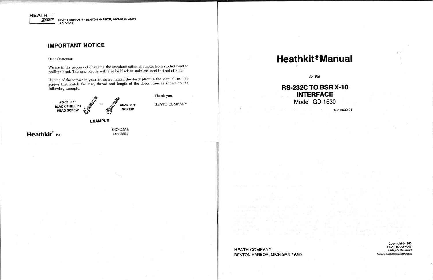 Heathkit GD 1530 Manual