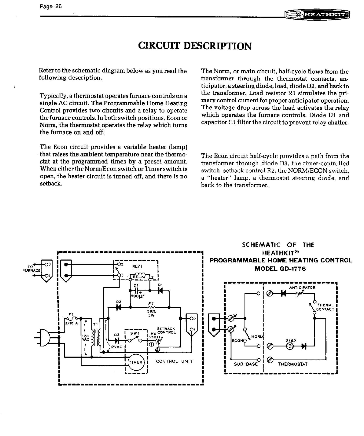 Heathkit GD 1776 Schematic