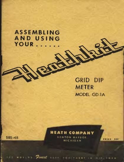 Heathkit GD 1A Schematic Manual