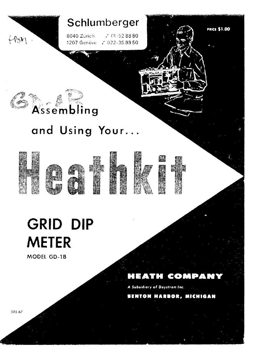 Heathkit GD 1B Schematic Manual