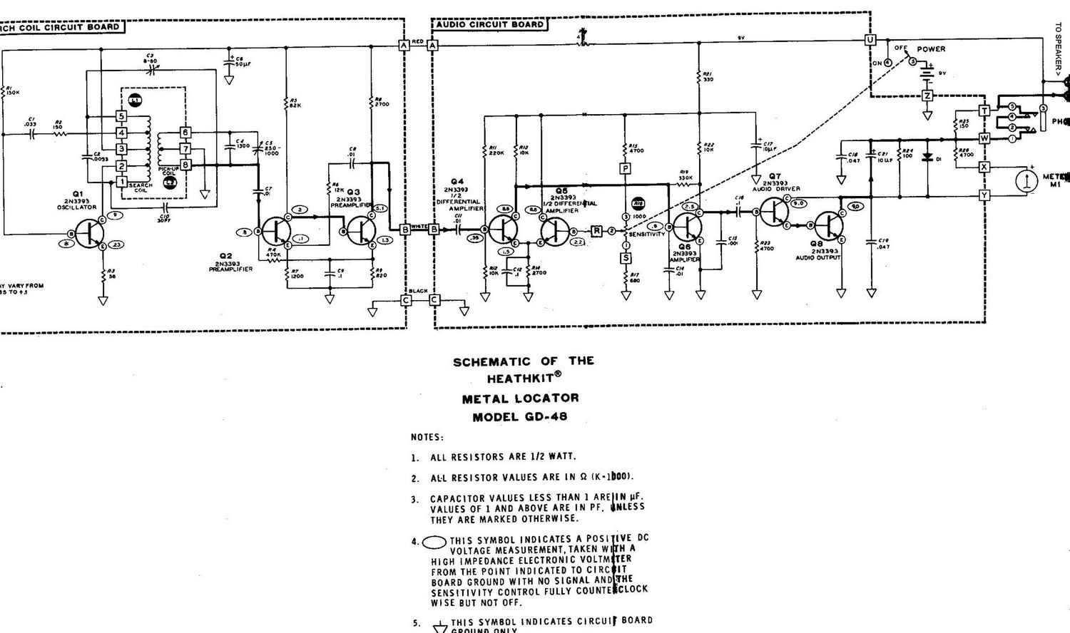 Heathkit GD 48 Schematic