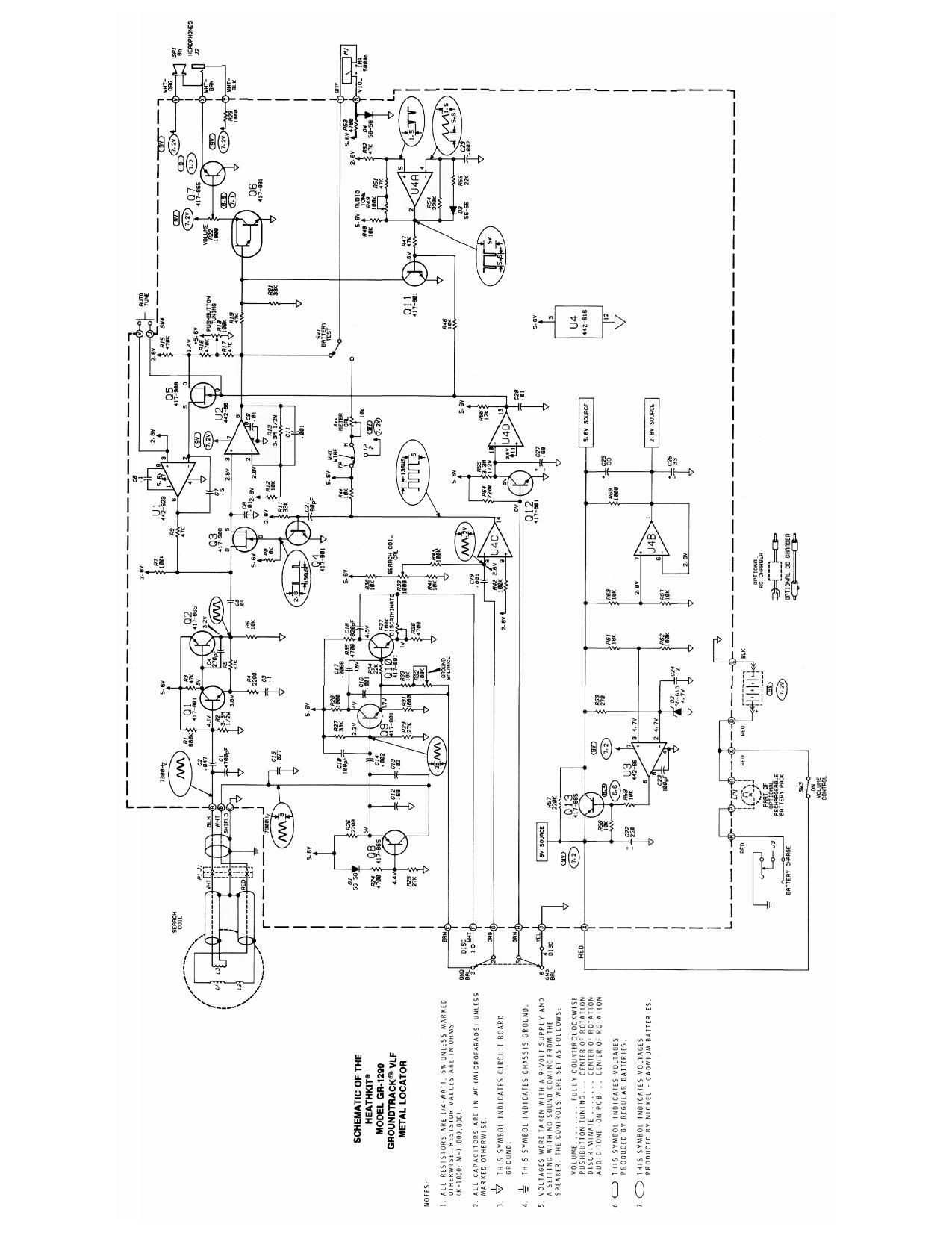 Heathkit GR 1290 Schematic