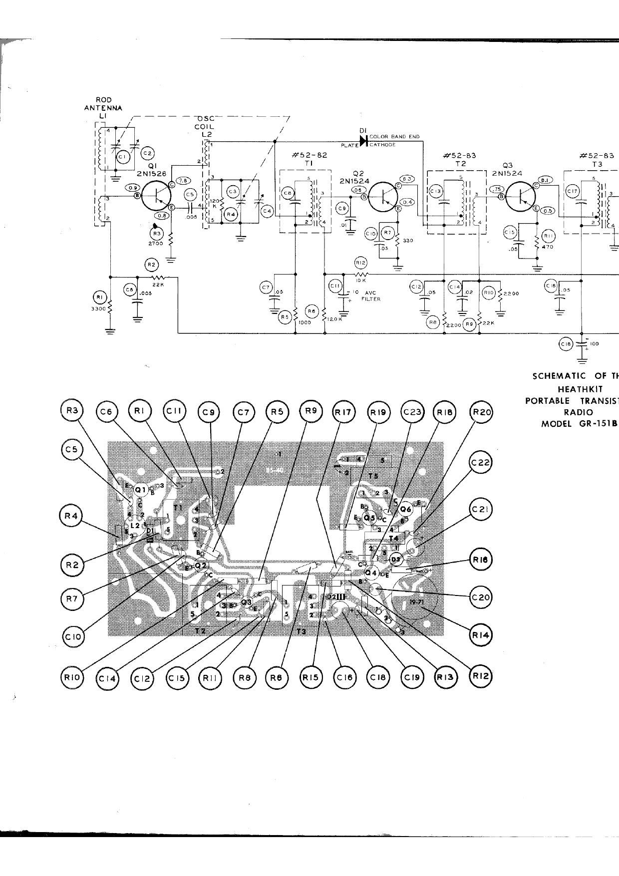 Heathkit GR 151B Schematic