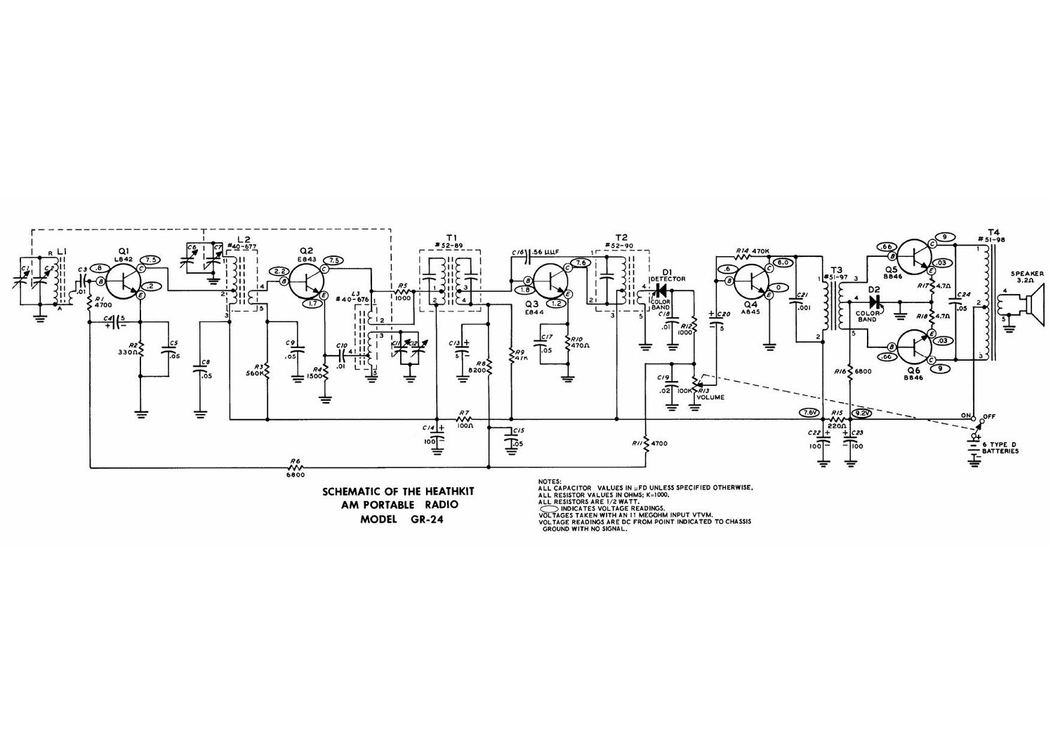 Heathkit GR 24 Schematic