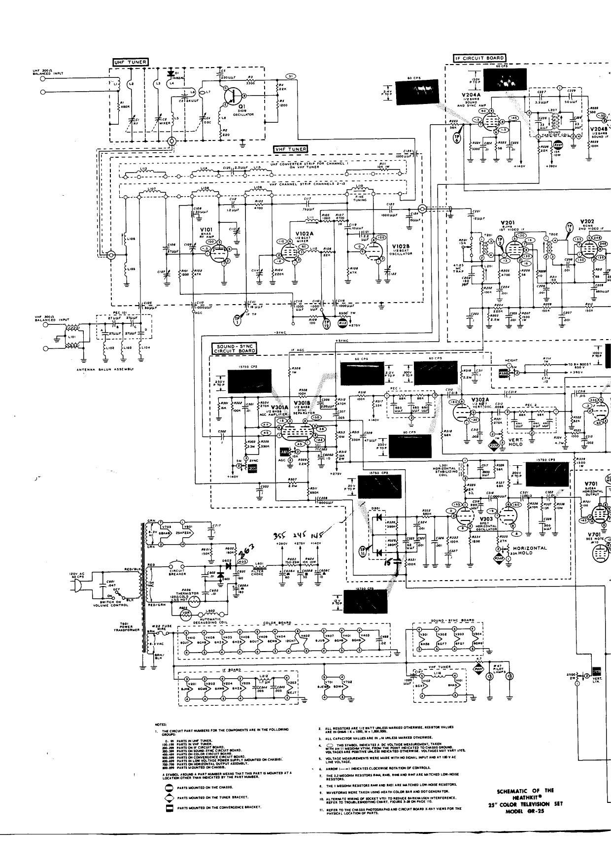 Heathkit GR 25 Schematic