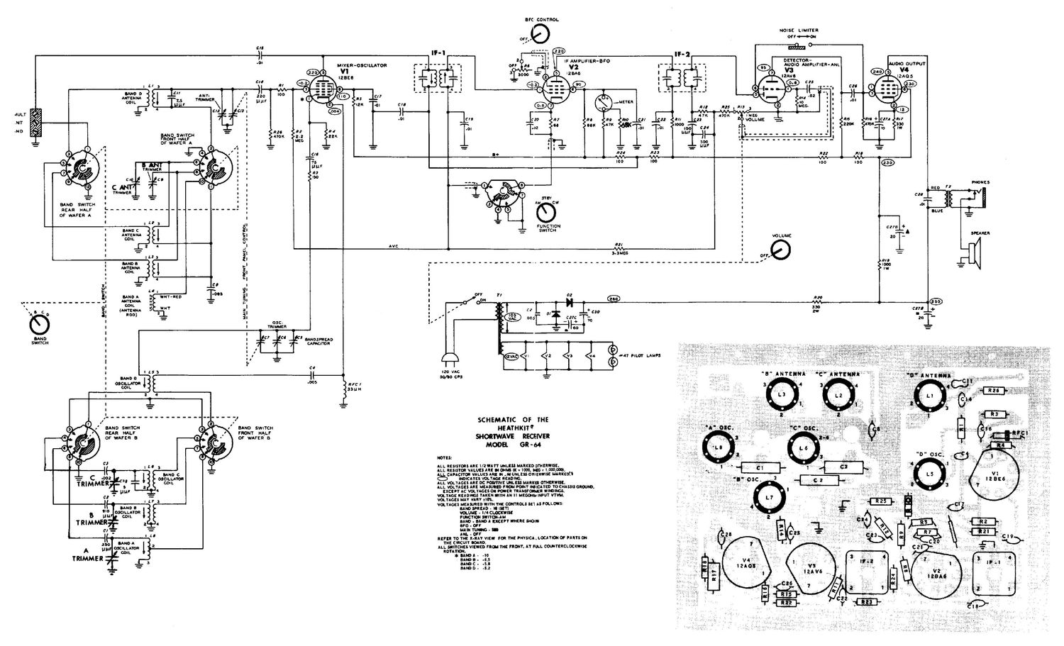 Heathkit GR 64 Schematic 2