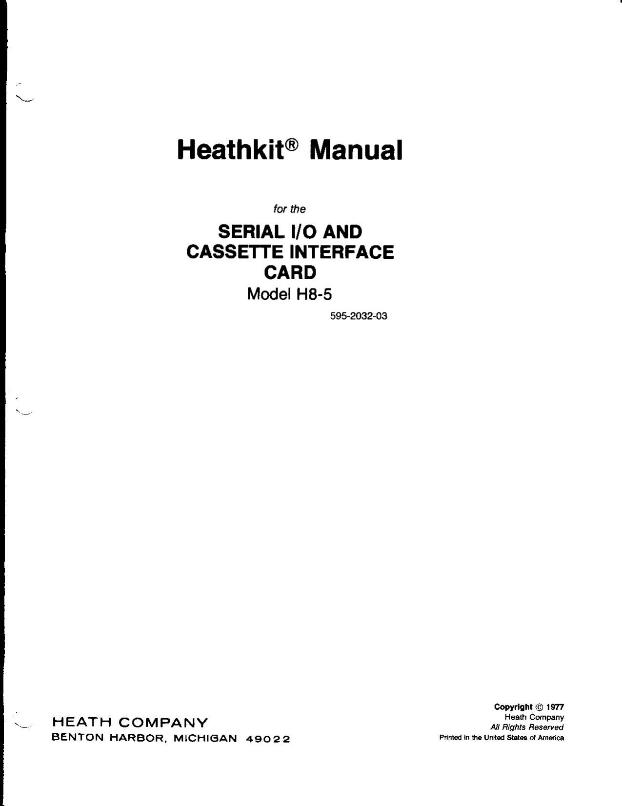 Heathkit H 8 5 Manual