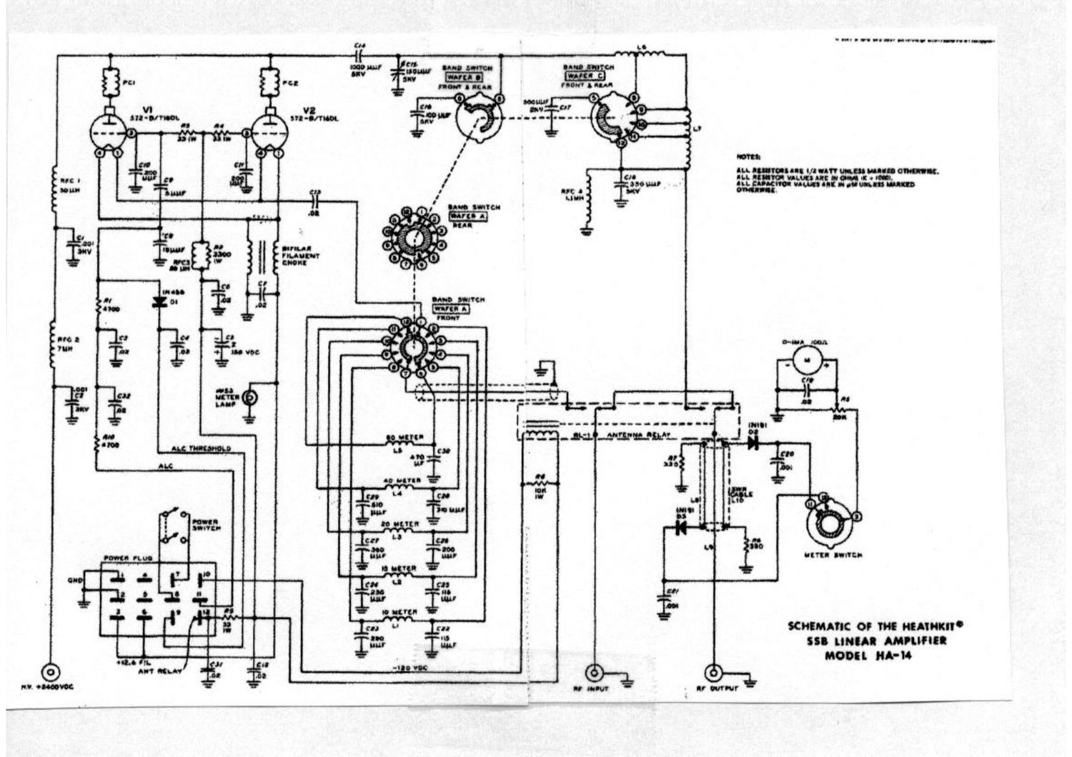 Heathkit HA 14 Schematic