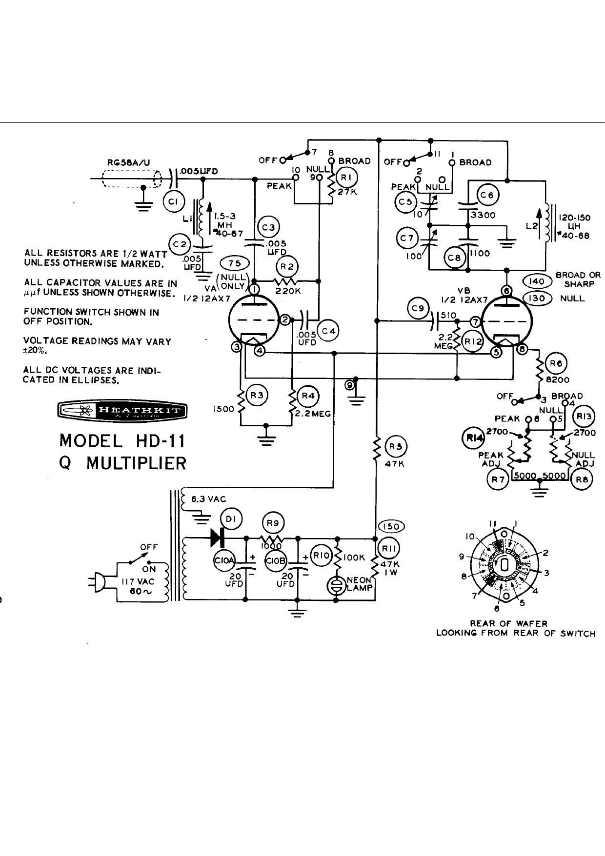 Heathkit HD 11Q Schematic