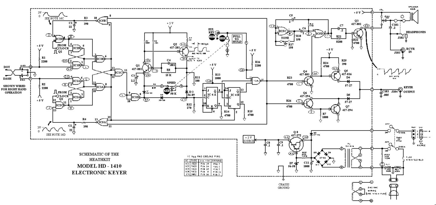 Heathkit HD 1410 Schematic