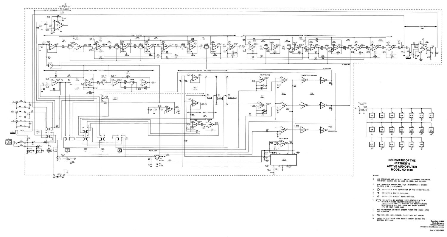 Heathkit HD 1418 Schematic