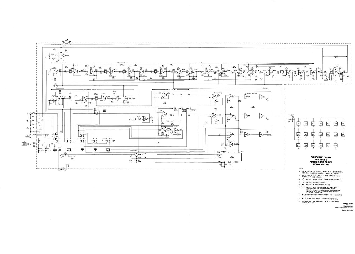 Heathkit HD 1418 Schematic 2