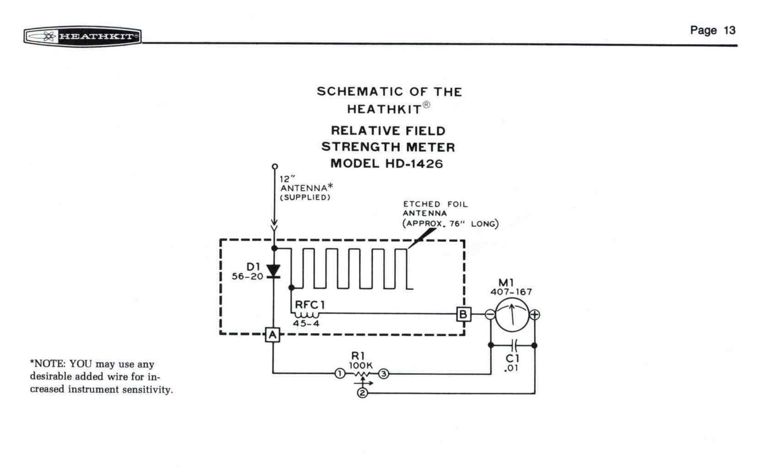 Heathkit HD 1426 Schematic