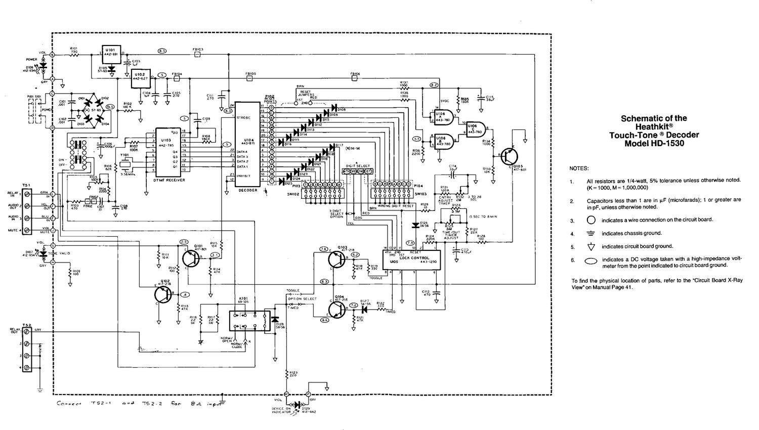 Heathkit HD 1530 Schematic