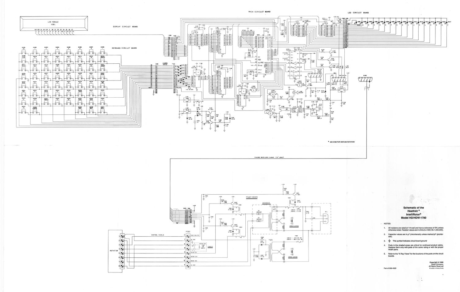 Heathkit HD 1780 Schematic