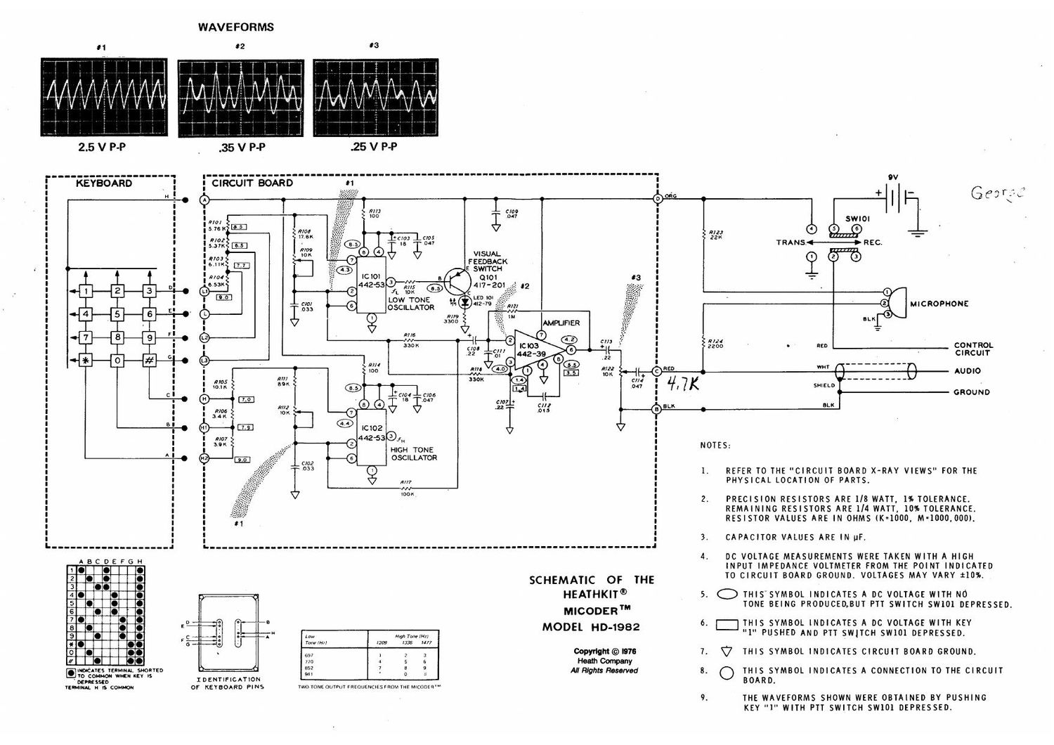 Heathkit HD 1982 Schematic 2