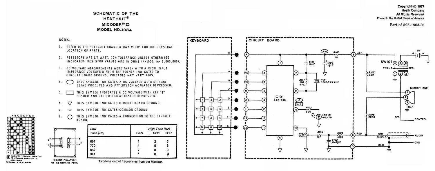 Heathkit HD 1984 Schematic