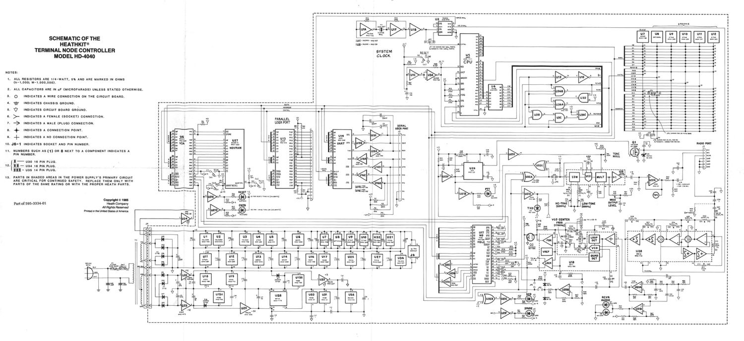 Heathkit HD 4040 Schematic