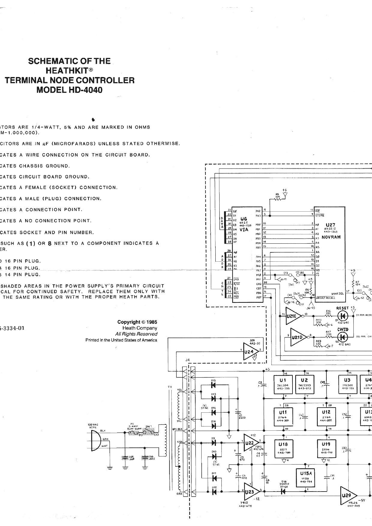 Heathkit HD 4040 Schematic 2