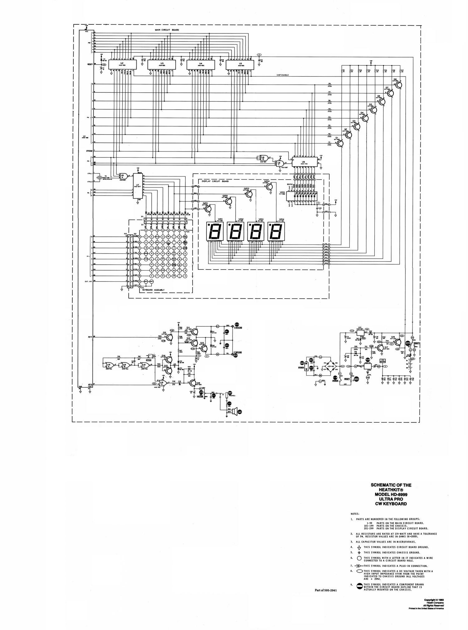 Heathkit HD 8999 Schematic