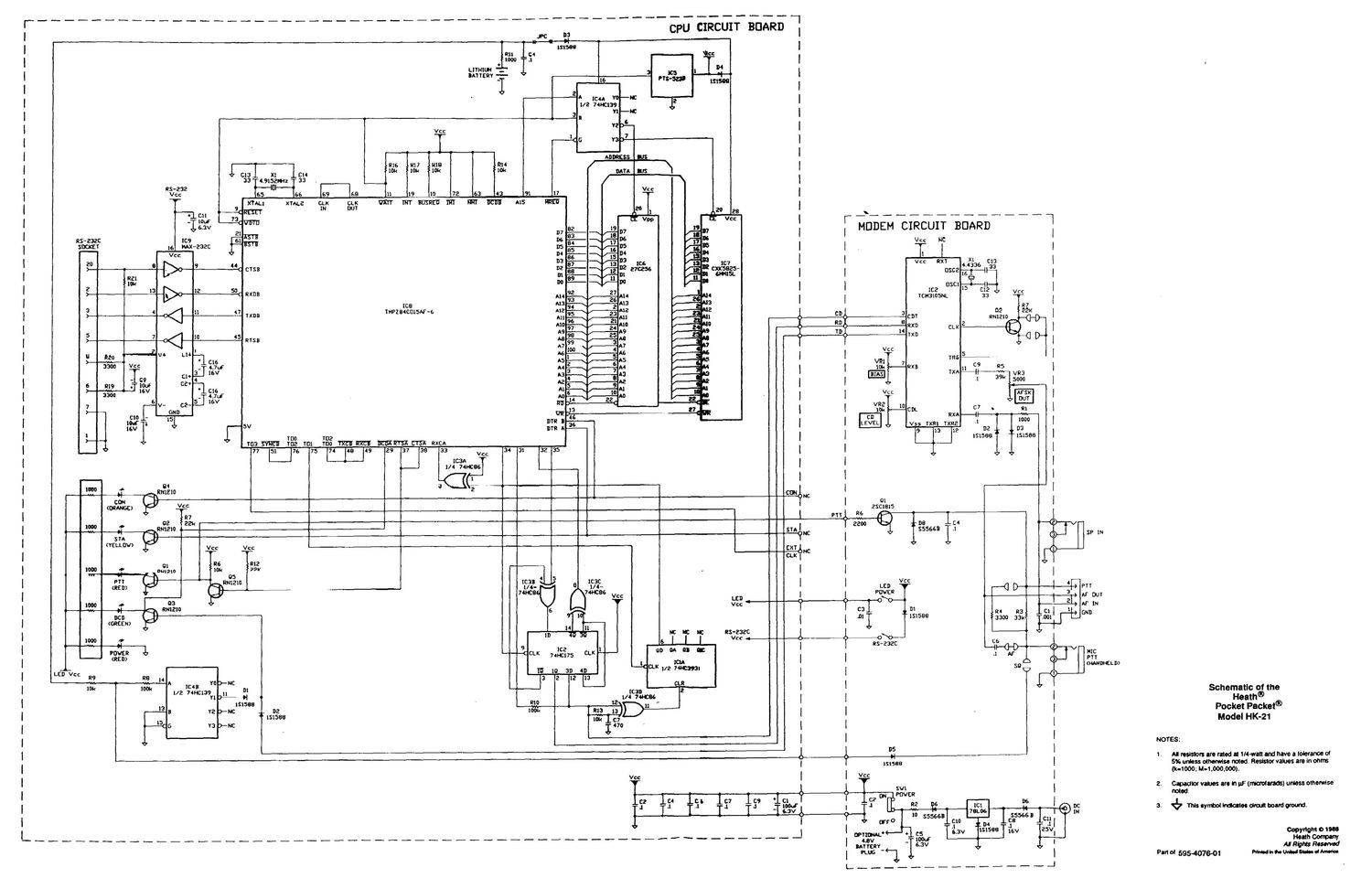 Heathkit HK 21 Schematic