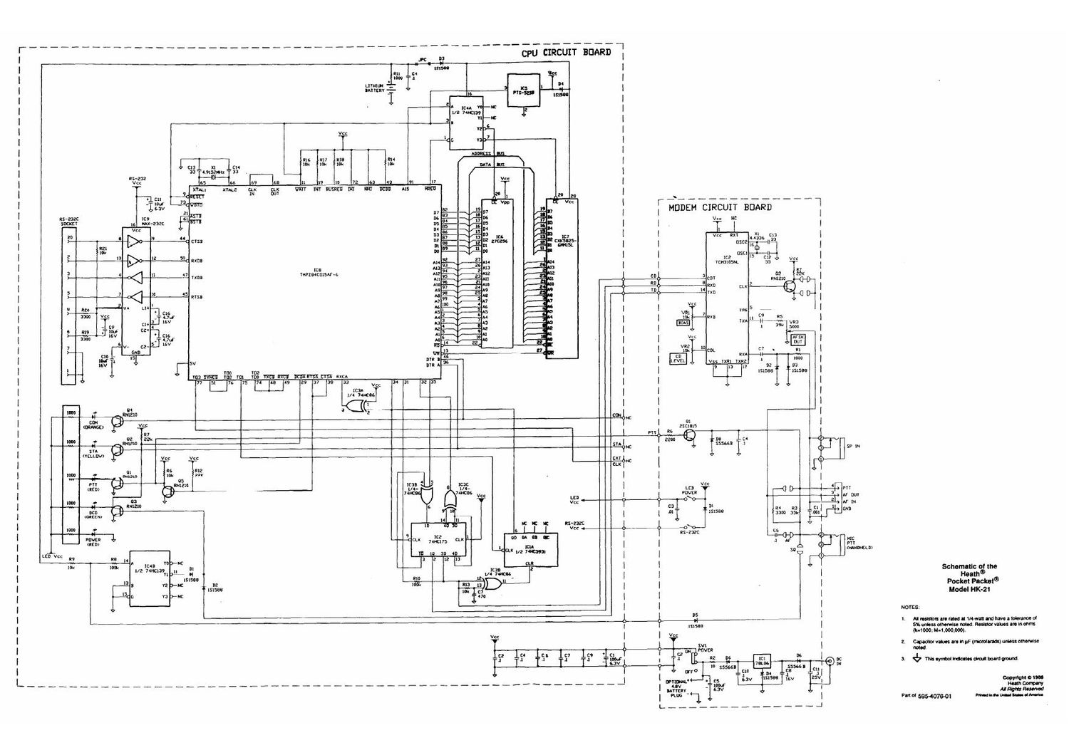 Heathkit HK 21 Schematic 2