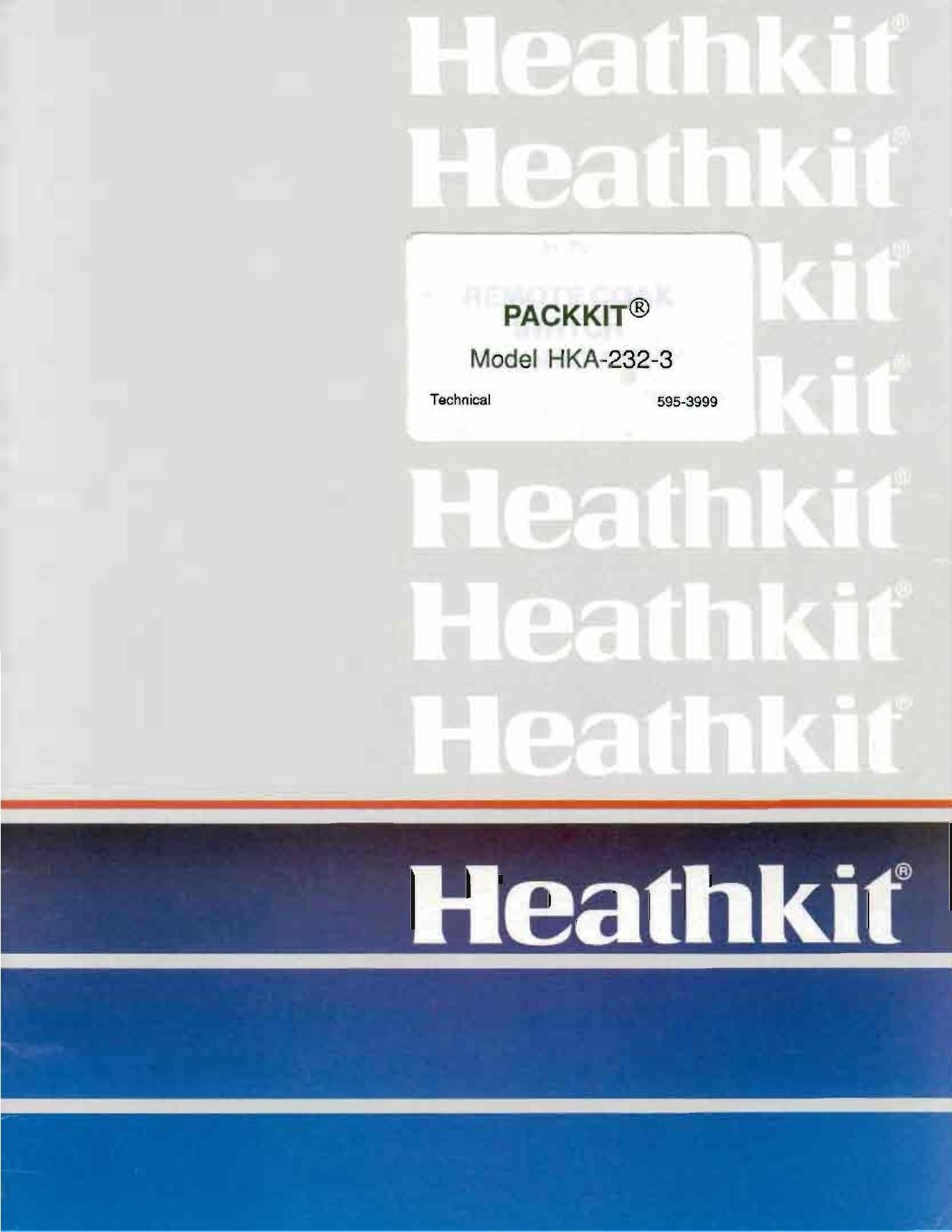 Heathkit HKA 232 3 User Manual