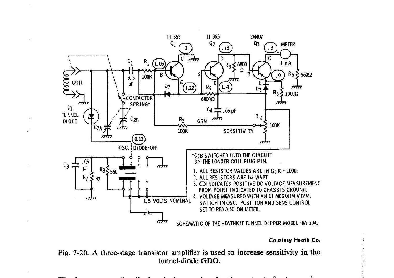 Heathkit HM 10A Schematic