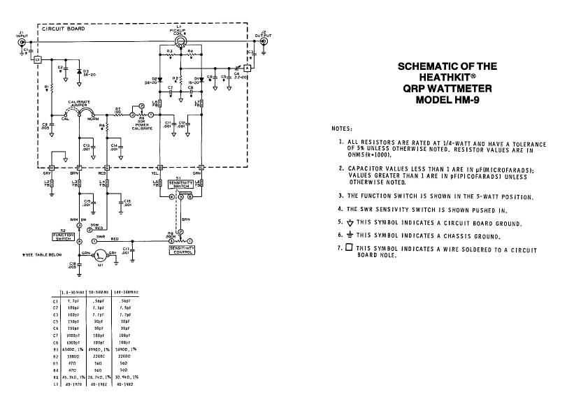 Heathkit HM 9 Schematic