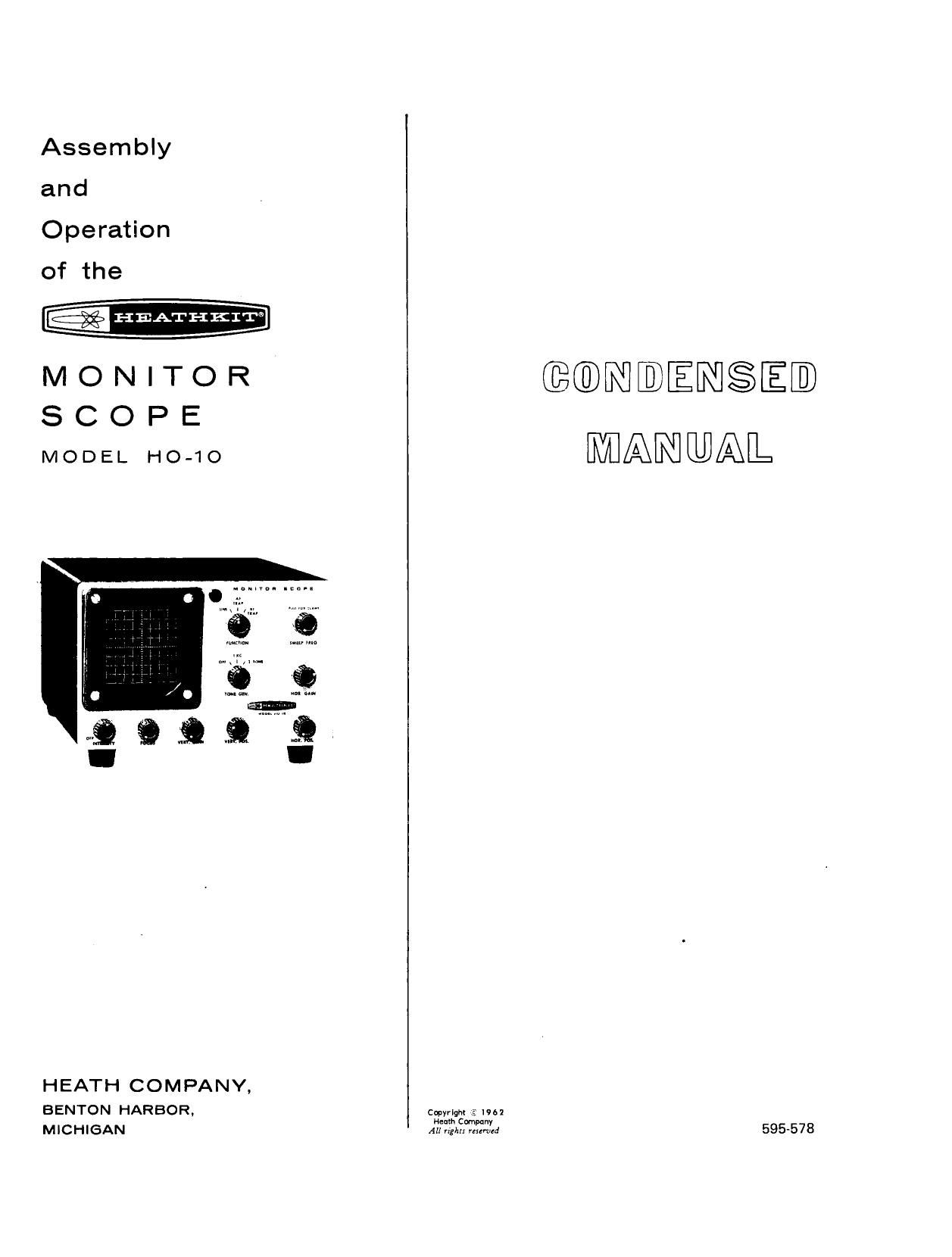 Heathkit HO 10 Manual