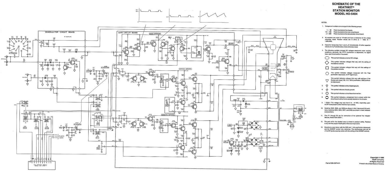 Heathkit HO 5404 Schematic