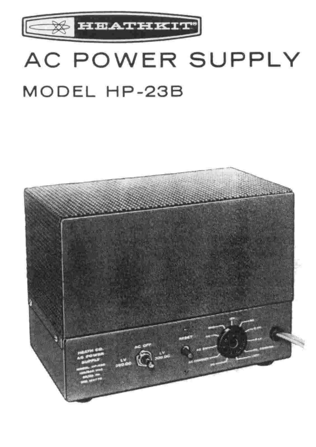 Heathkit HP 23B Manual