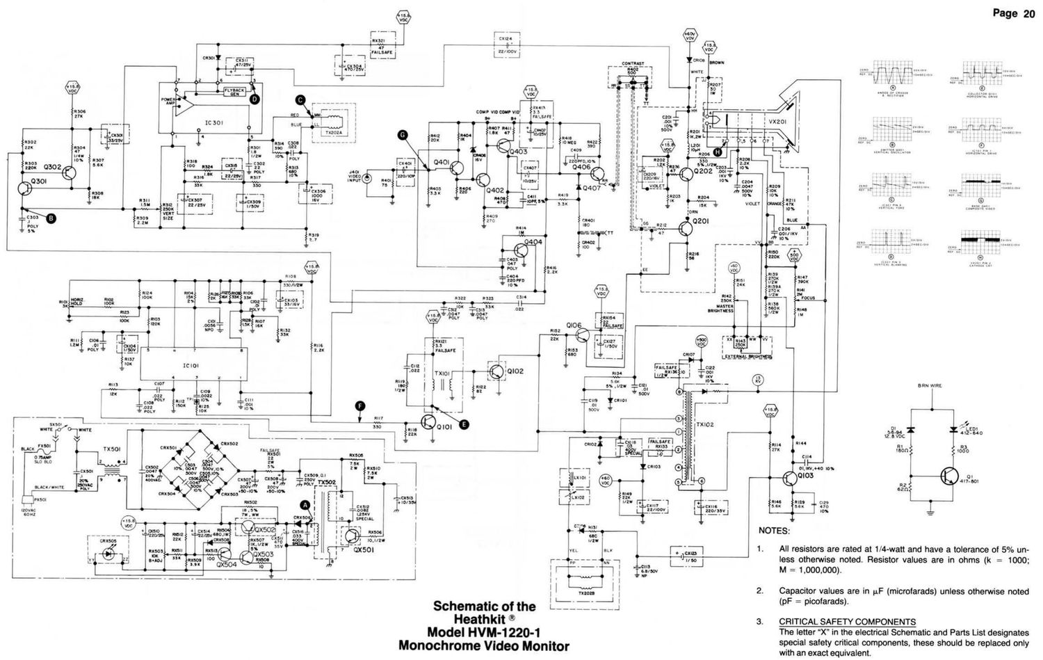 Heathkit HVM 1220 1 Schematic