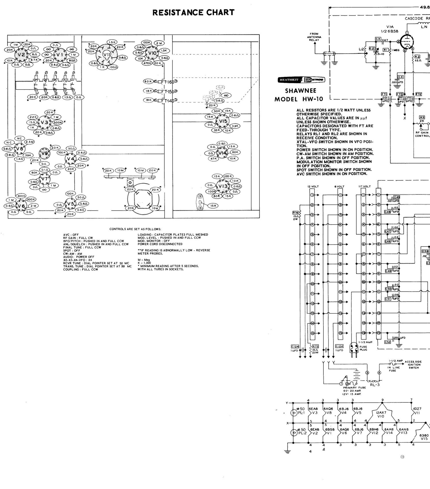 Heathkit HW 10 Schematic