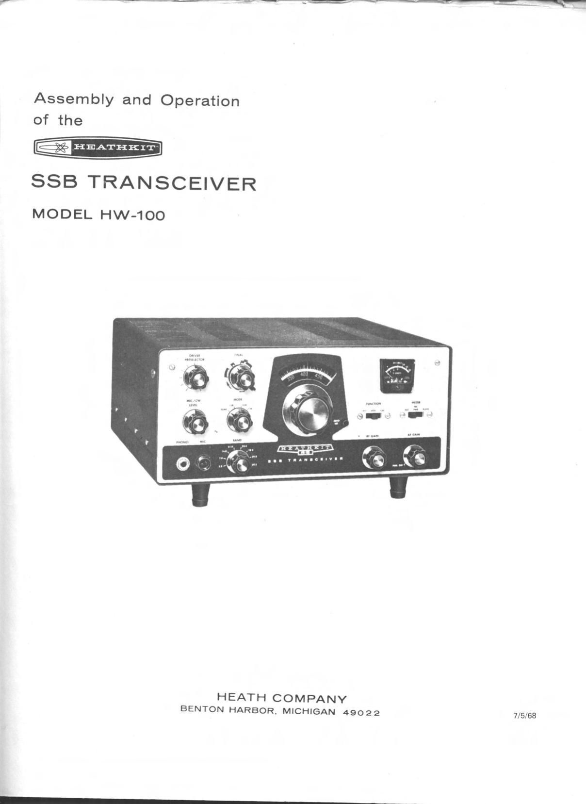 Heathkit HW 100 Manual