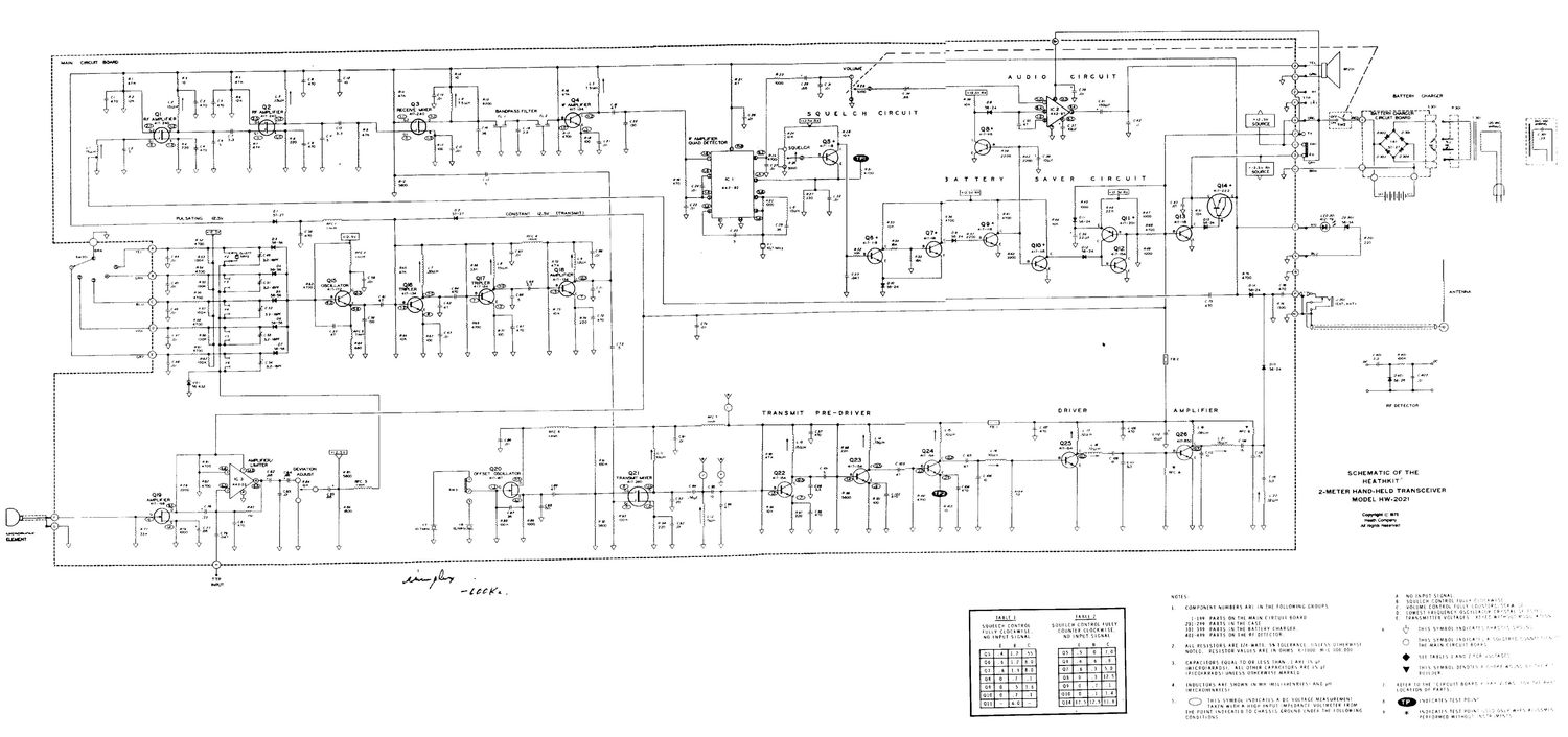 Heathkit HW 2021 Schematic