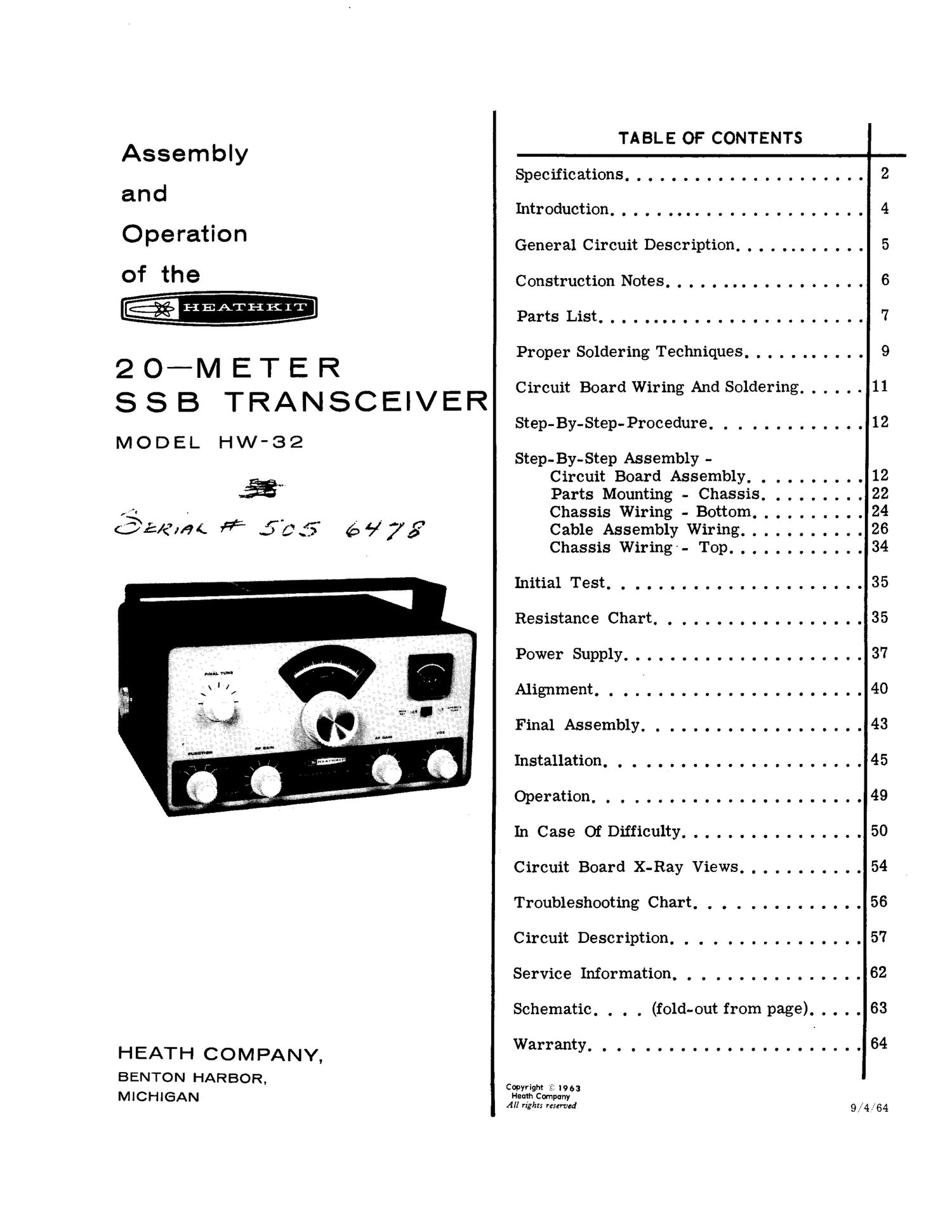 Heathkit HW 32 Manual