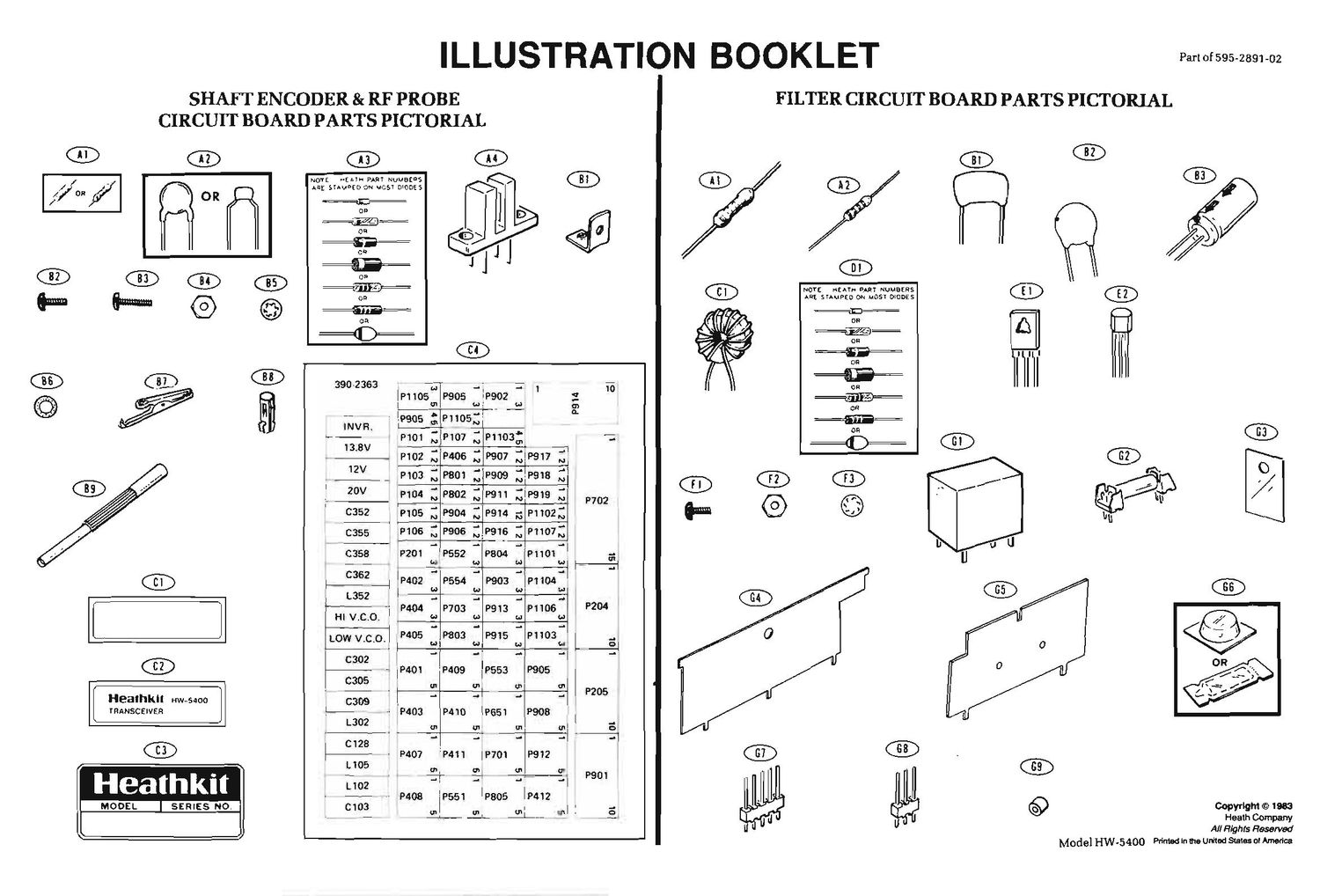 Heathkit HW 5400 Illustration Booklet