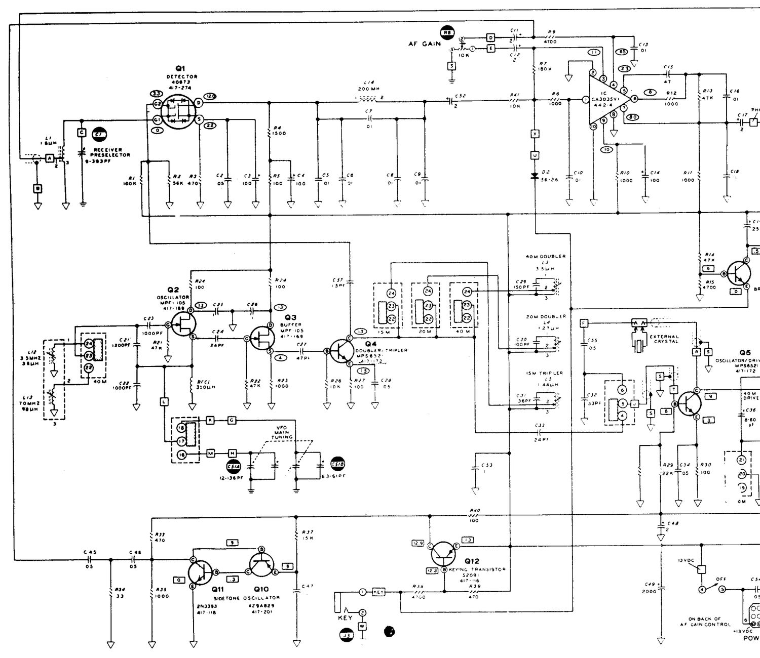 Heathkit HW 7 Schematic