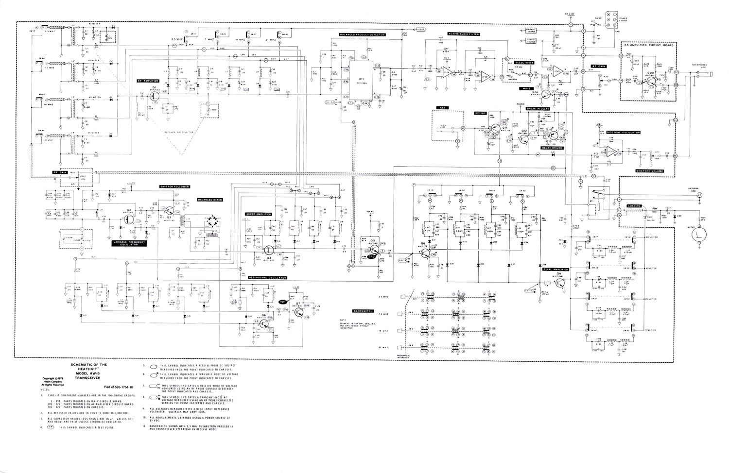 Heathkit HW 8 Schematic