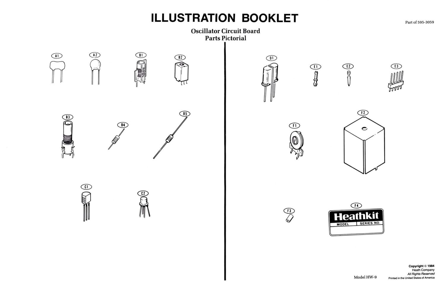 Heathkit HW 9 Illustration Booklet