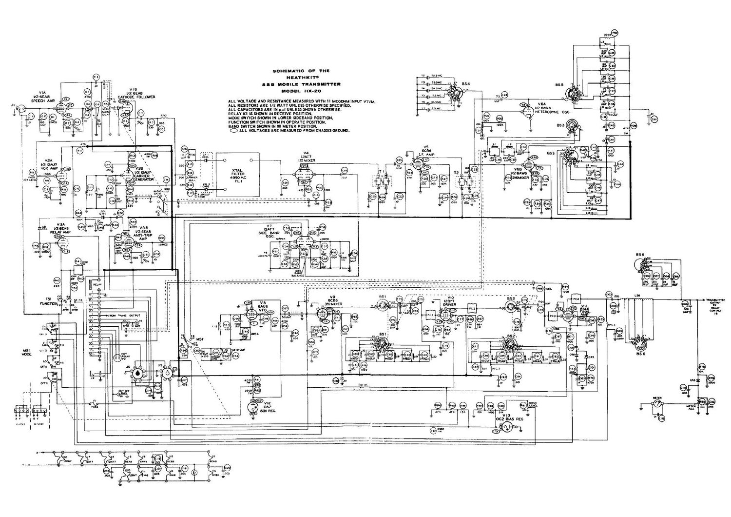 Heathkit HX 20 Schematic 2