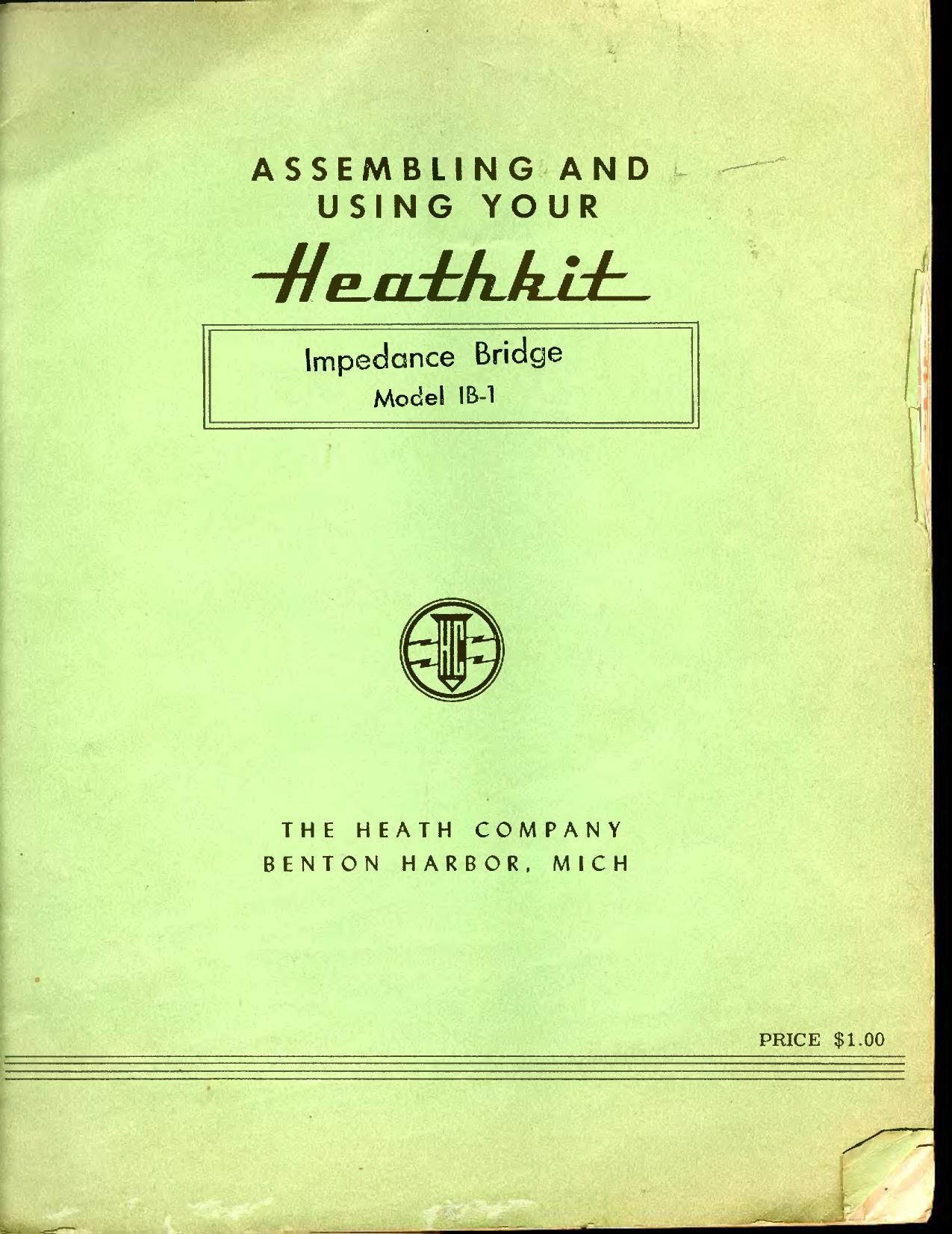 Heathkit IB 1 Manual