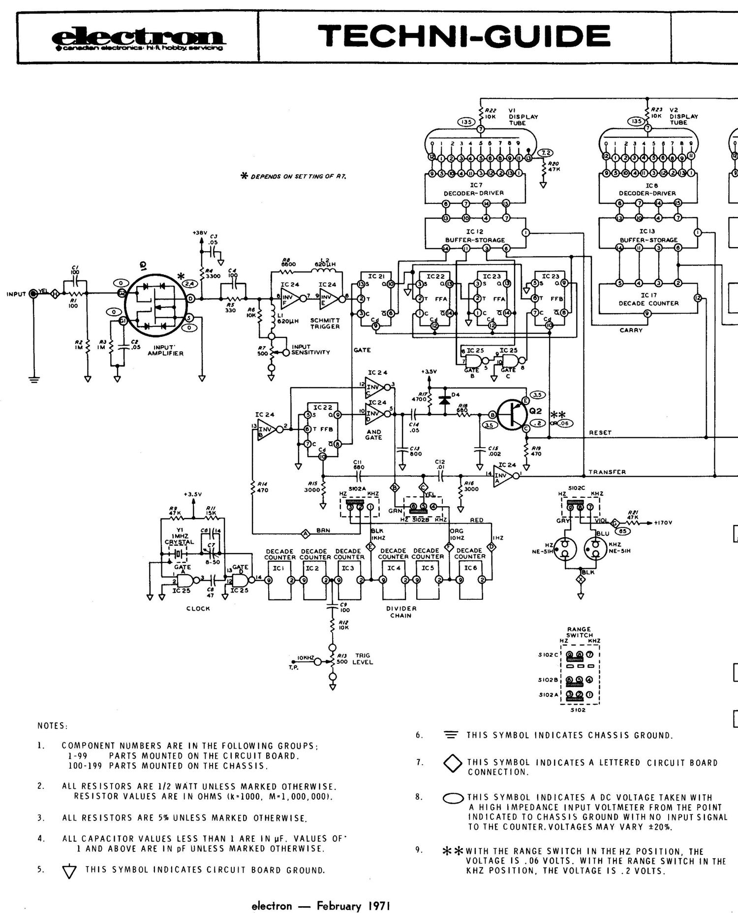 Heathkit IB 101 Schematic